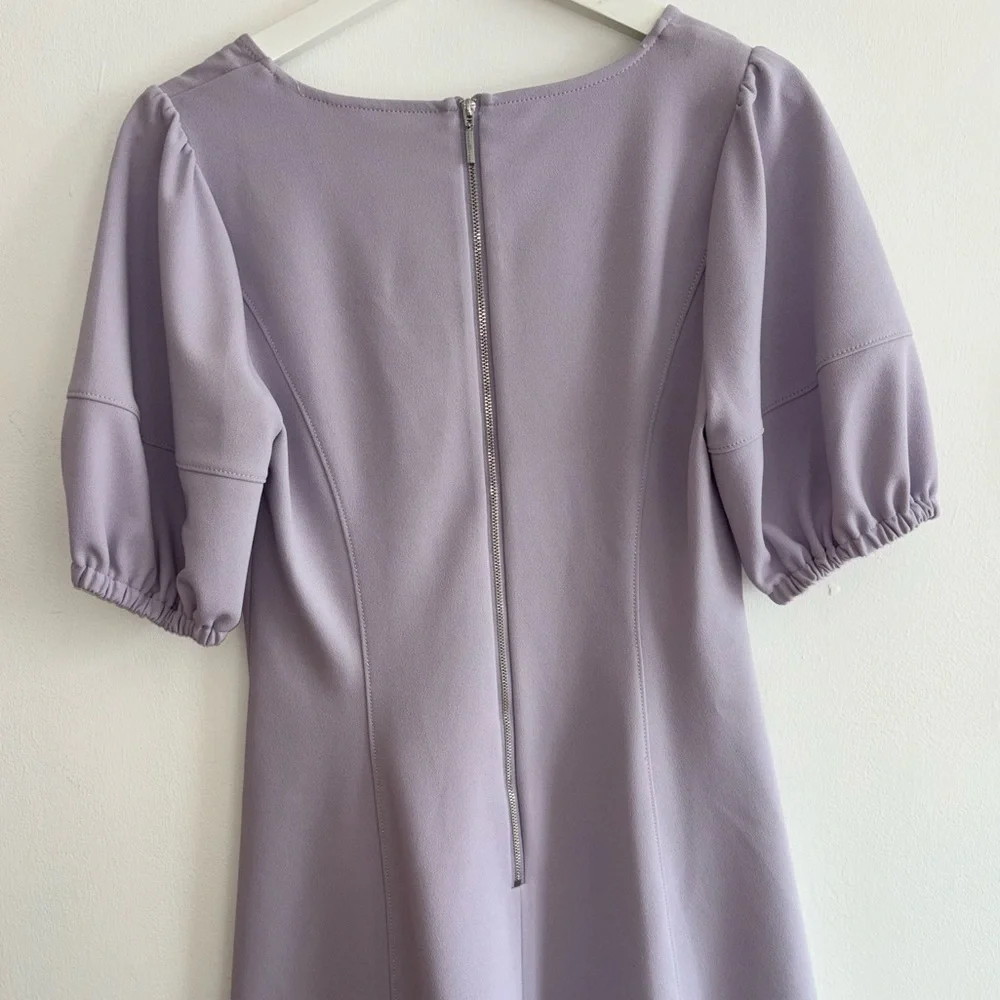 Karl Lagerfeld Light Purple Puff Sleeve Mini Dress - Picture 3 of 3